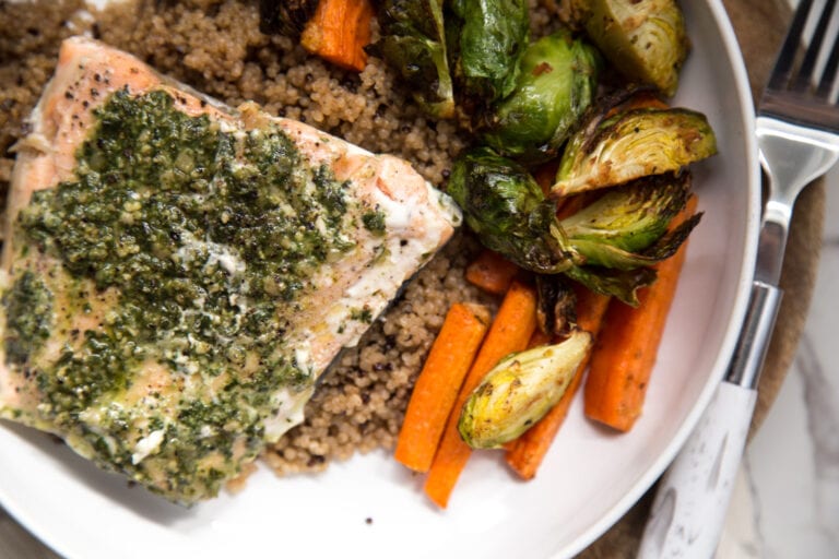 saumon pesto erable Cinq Fourchettes recette
