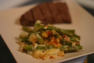 Haricots verts au gratin - Cinq Fourchettes