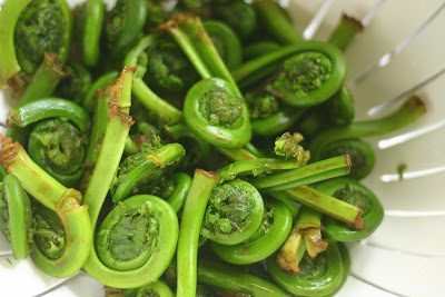 Têtes de violon au Pesto - Cinq Fourchettes