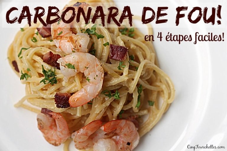 Carbonara de fou en 4 étapes faciles - Cinq Fourchettes