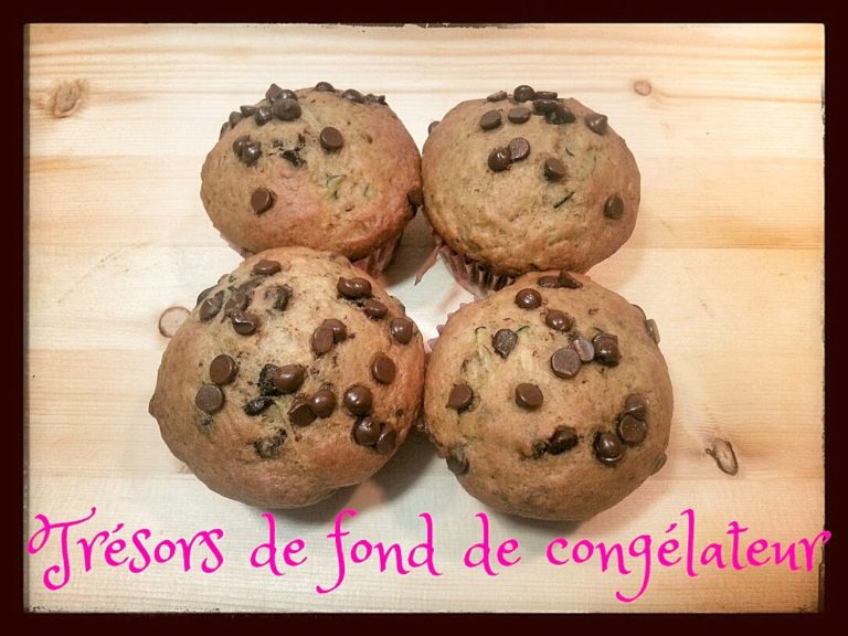 Cupcakes choco-banane-courgette - Cinq Fourchettes