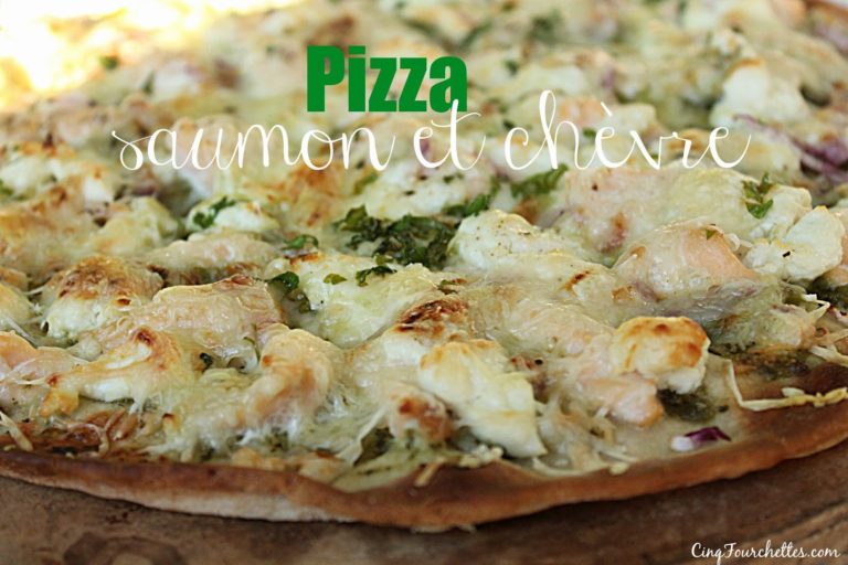 Pizza au saumon et chèvre! Miam! - Cinq Fourchettes