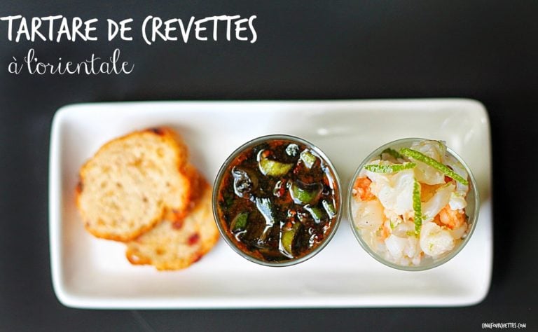 Tartare de crevettes à l'orientale - Cinq Fourchettes