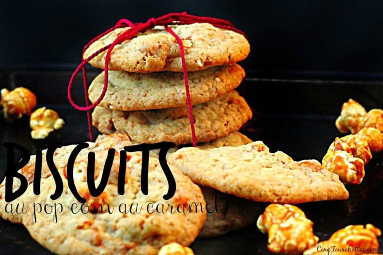 Biscuits au pop-corn au caramel