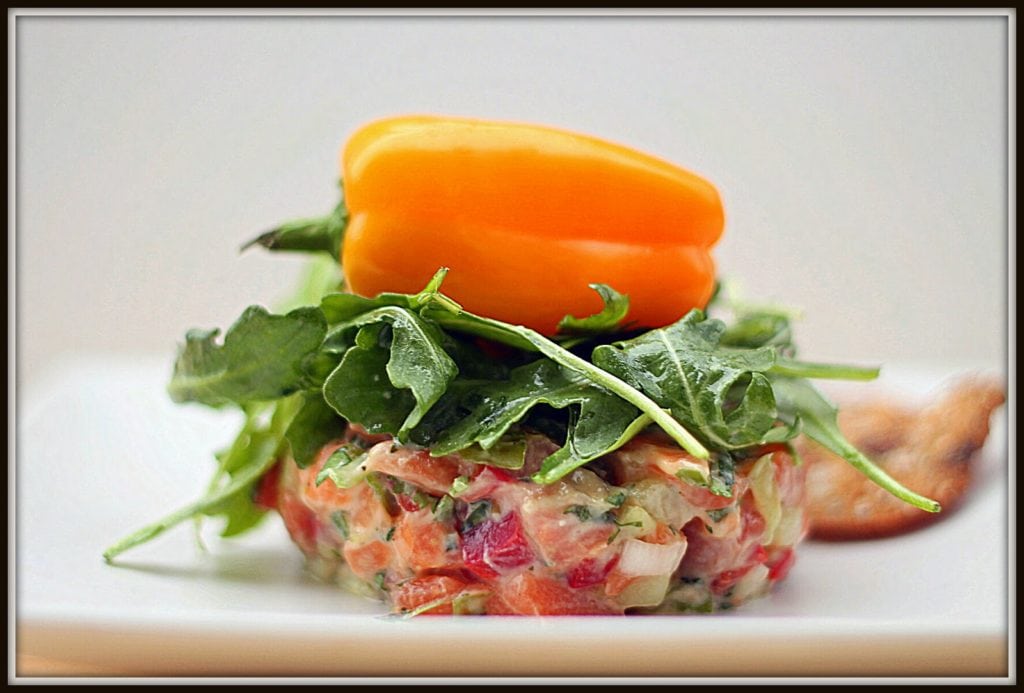 Tartare de truite qui nous rappelle l’été Cinq Fourchettes