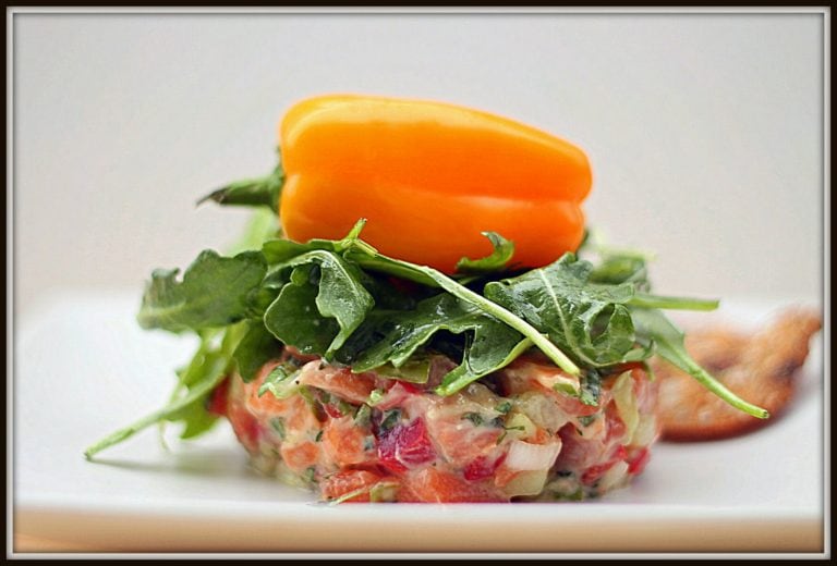 Tartare de truite qui nous rappelle l’été Cinq Fourchettes