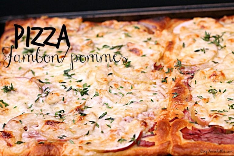 Pizza au jambon et aux pommes (pour vrai?!) - Cinq Fourchettes