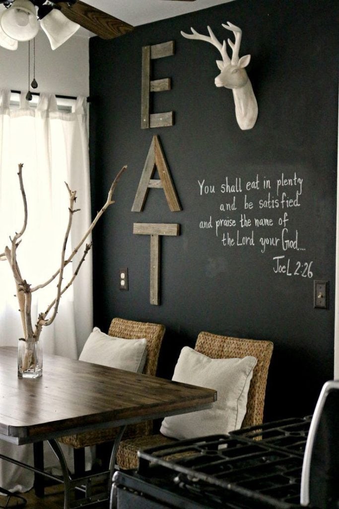 tableau dans la cuisine