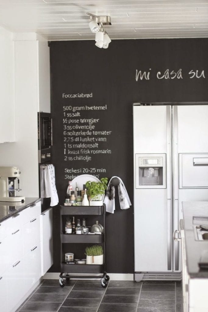 tableau dans la cuisine