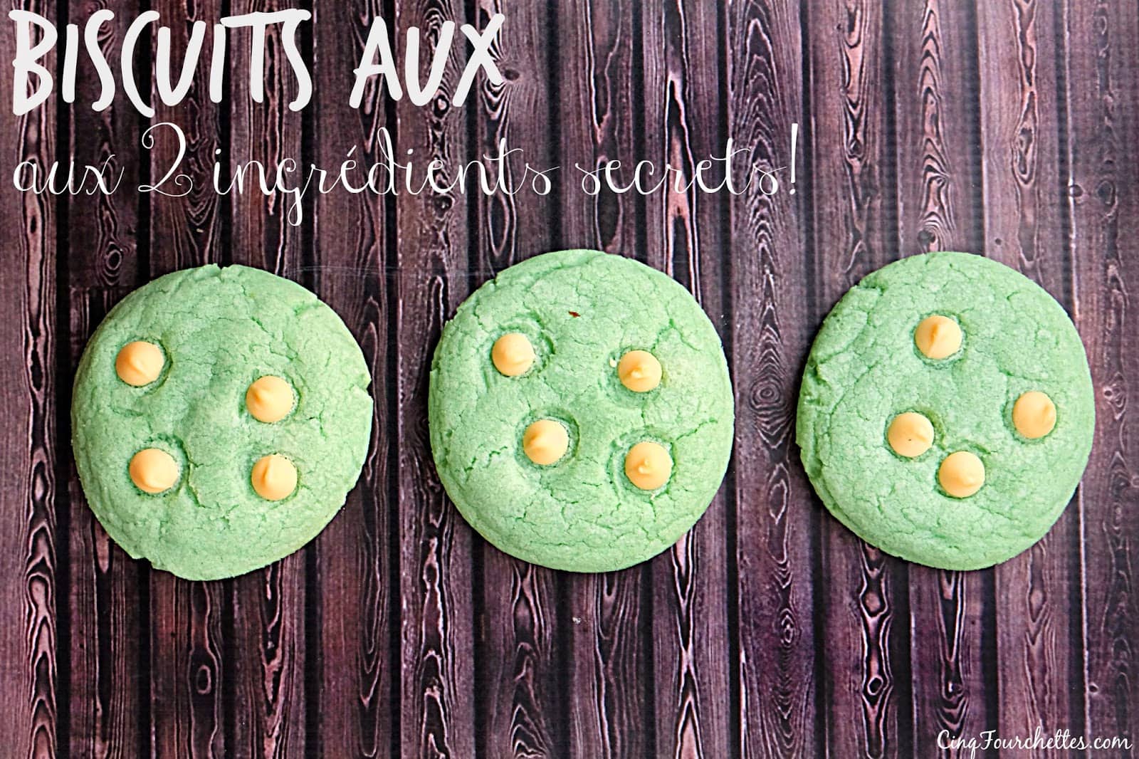 Biscuits faciles aux 2 ingrédients secrets! - Cinq Fourchettes