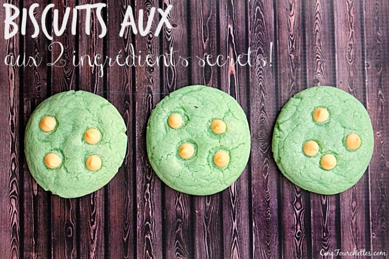 Biscuits faciles aux 2 ingrédients secrets! - Cinq Fourchettes