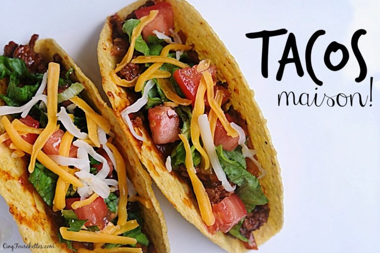Tacos maisons réduits en sel Cinq Fourchettes