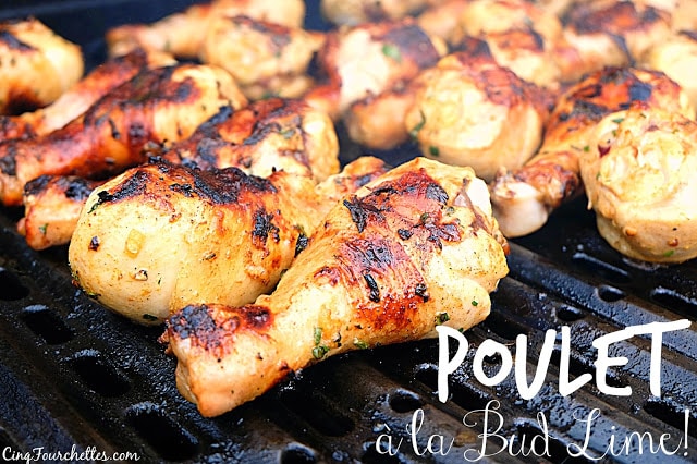 Poulet à la Bud Lime - Cinq Fourchettes