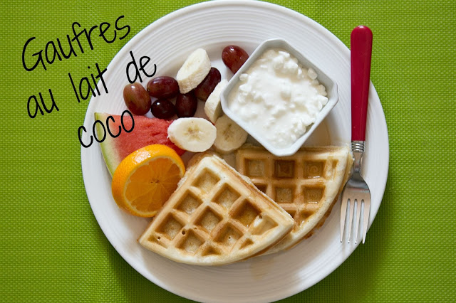 gaufres au lait de coco Cinq Fourchettes