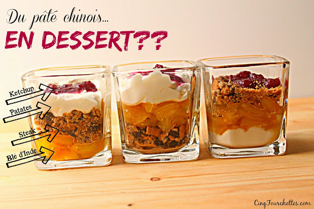 Pâté chinois dessert - Cinq Fourchettes