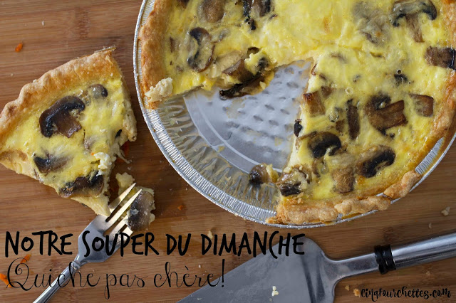 Souper du dimanche : quiches pas chères - Cinq Fourchettes