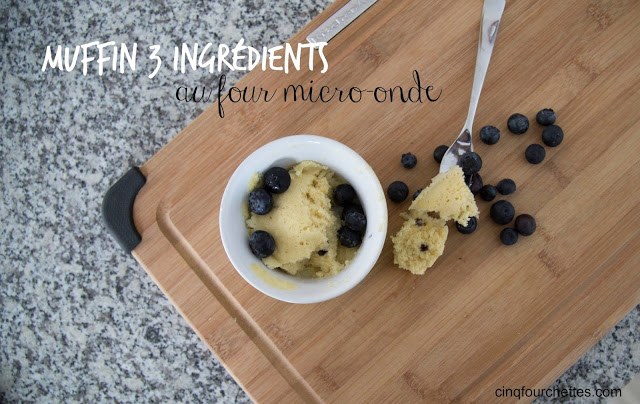 Muffin au four micro-onde 3 ingrédients Cinq Fourchettes