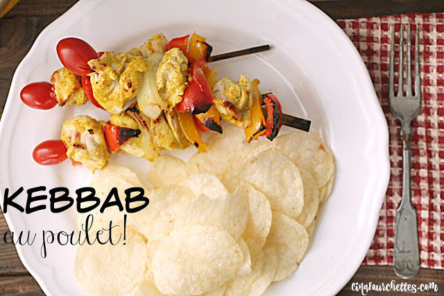 Kebbab au poulet Cinq Fourchettes