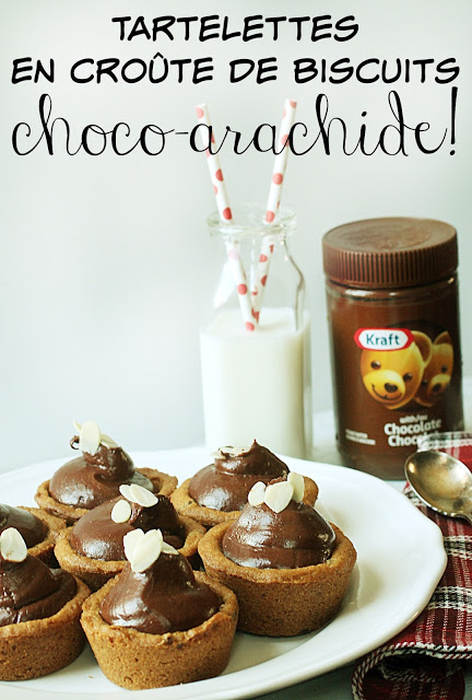 Tartelettes en croûte de biscuits choco-arachide FACILES! - Cinq Fourchettes