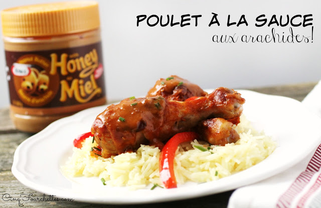 Poulet à la sauce aux arachides Cinq Fourchettes