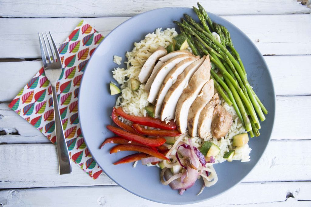 Papillote de poulet aux légumes et riz sur BBQ sans vaisselle (ou presque!) / Cinq Fourchettes