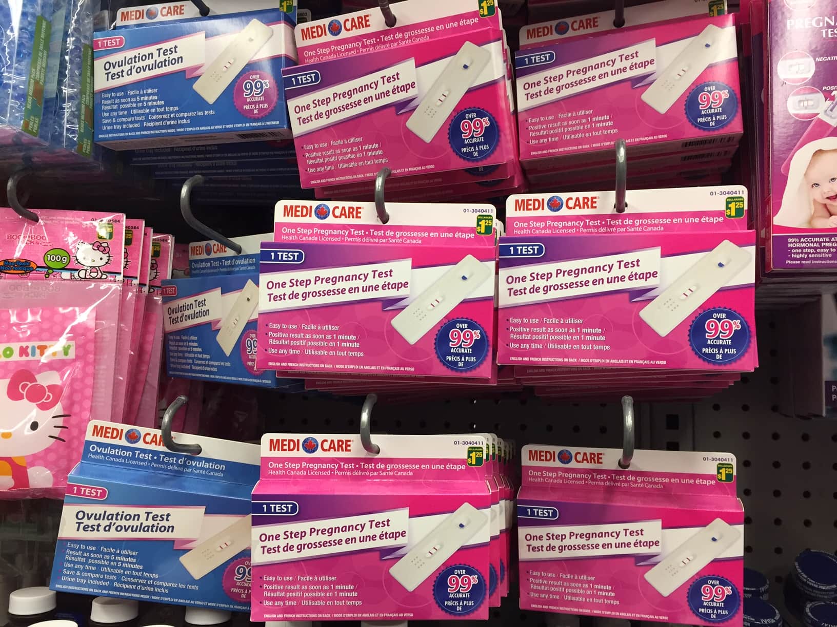 Test de grossesse Dollarama