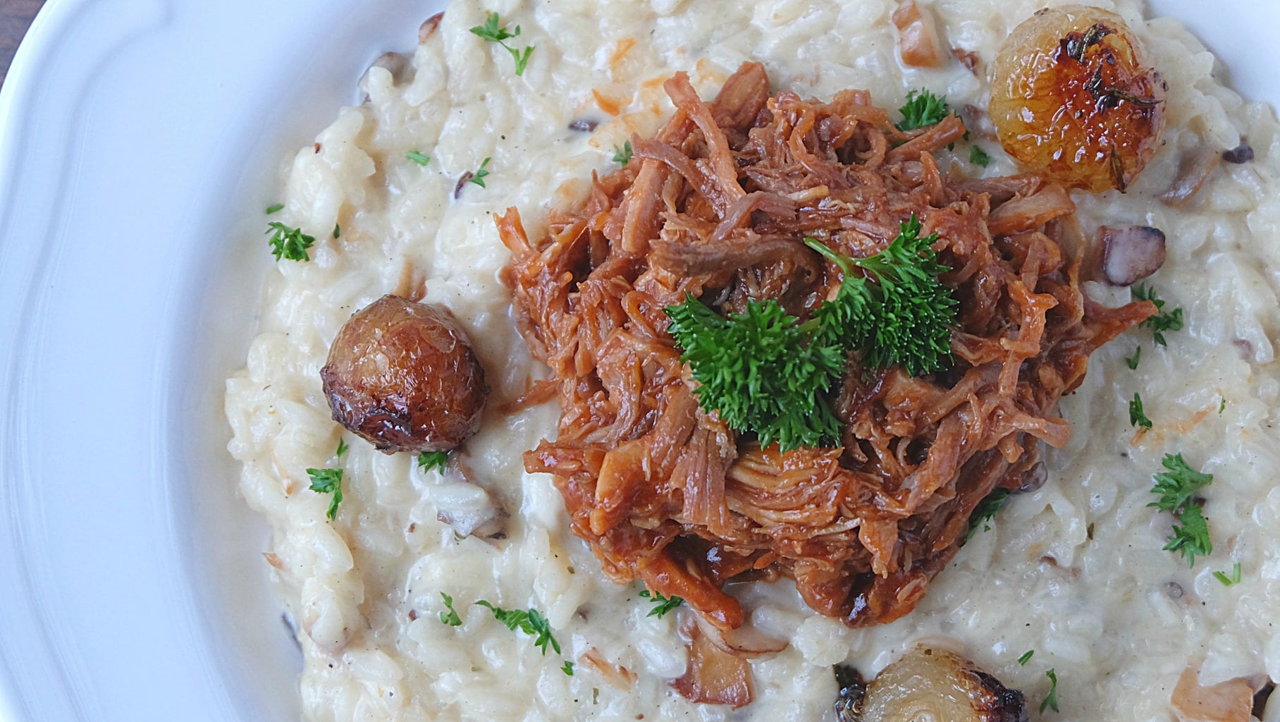 risotto-oignon-et-porc-effiloche