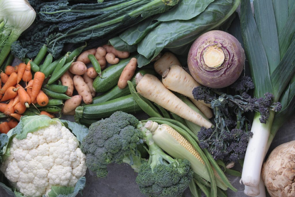 vegetable selection background