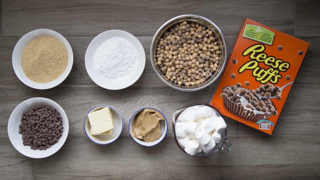 Des carrés au Reese Puffs hallucinants / Cinq Fourchettes