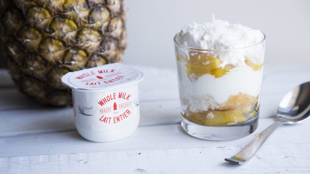 Verrines Pina Colada version allégée pour l'été
