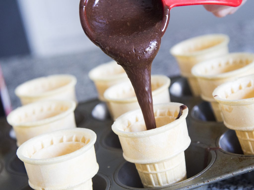 WOW ! Un cornet au brownie et au caramel ! Le rêve ! / Cinq Fourchettes