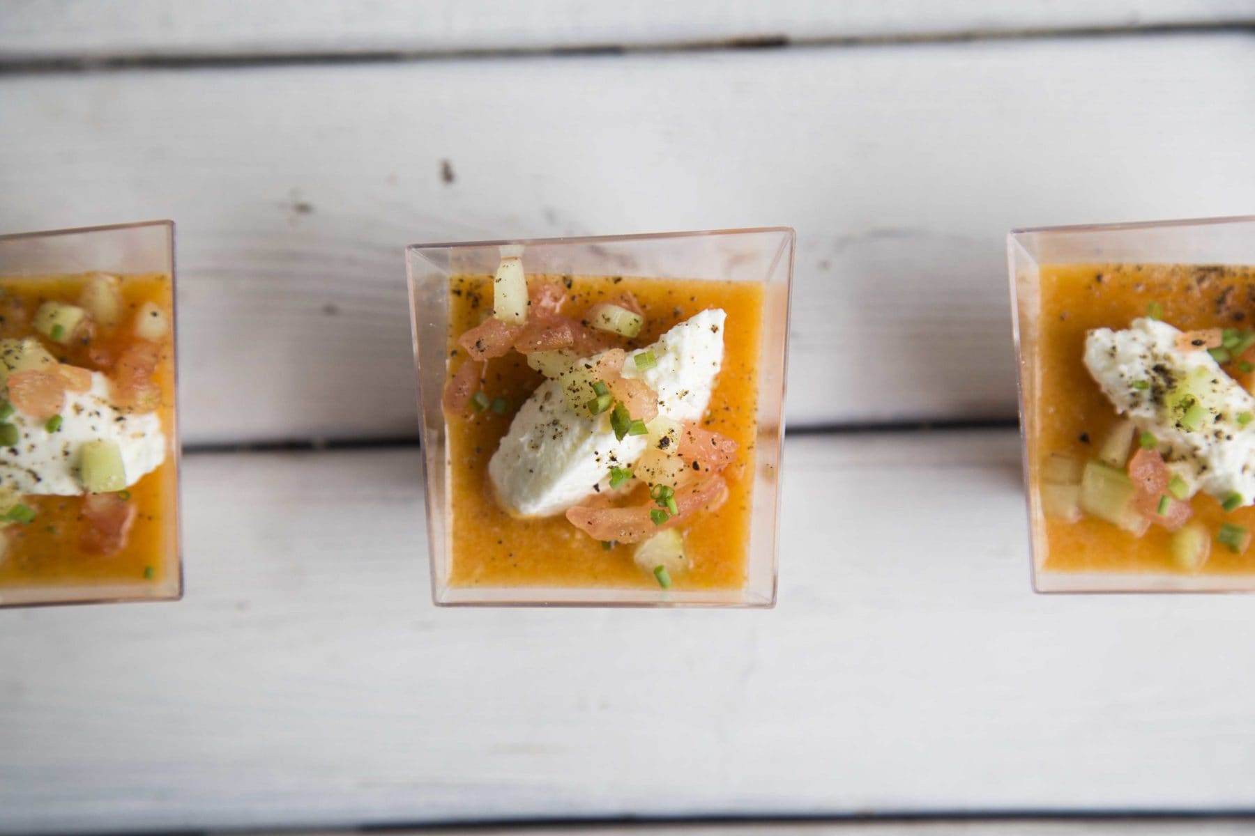Gaspacho aux tomates / Cinq Fourchettes