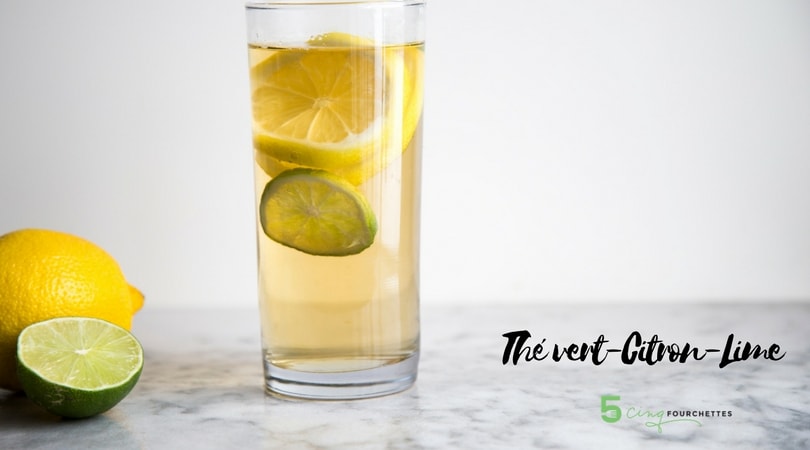 Thé vert citron lime Cinq Fourchettes