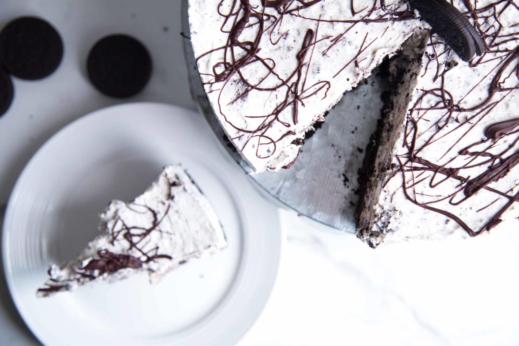 Gâteau au fromage Oreo SANS CUISSON ! Cochon, cochon ! /Cinq Fourchettes