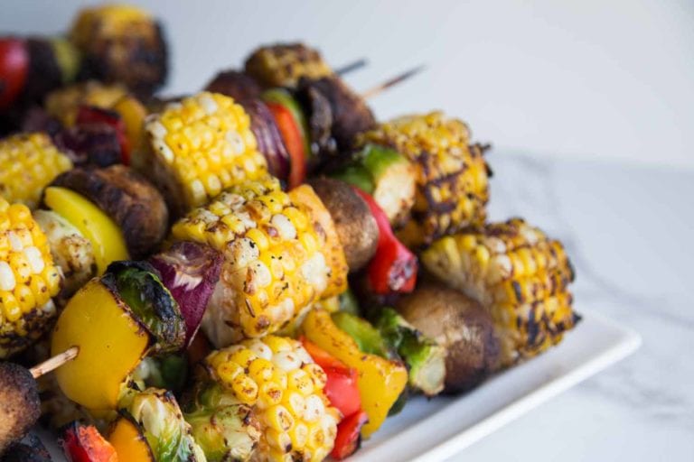 Brochettes de légumes cajun Cinq Fourchettes