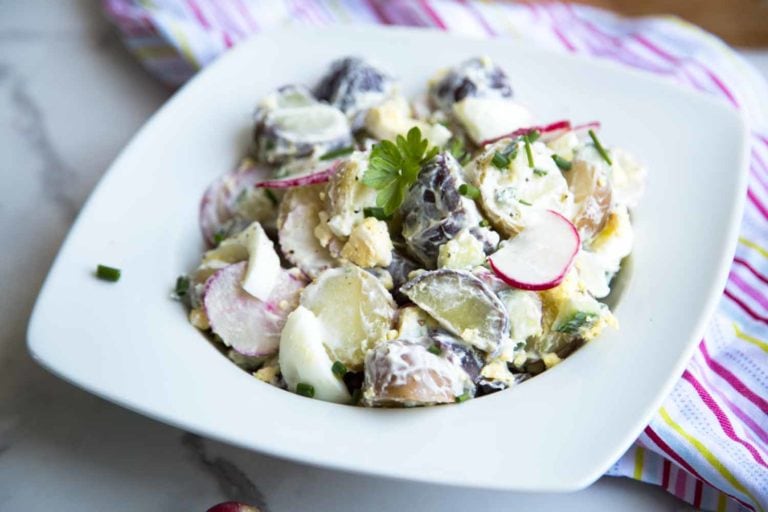 Salade de patates allégée Cinq Fourchettes