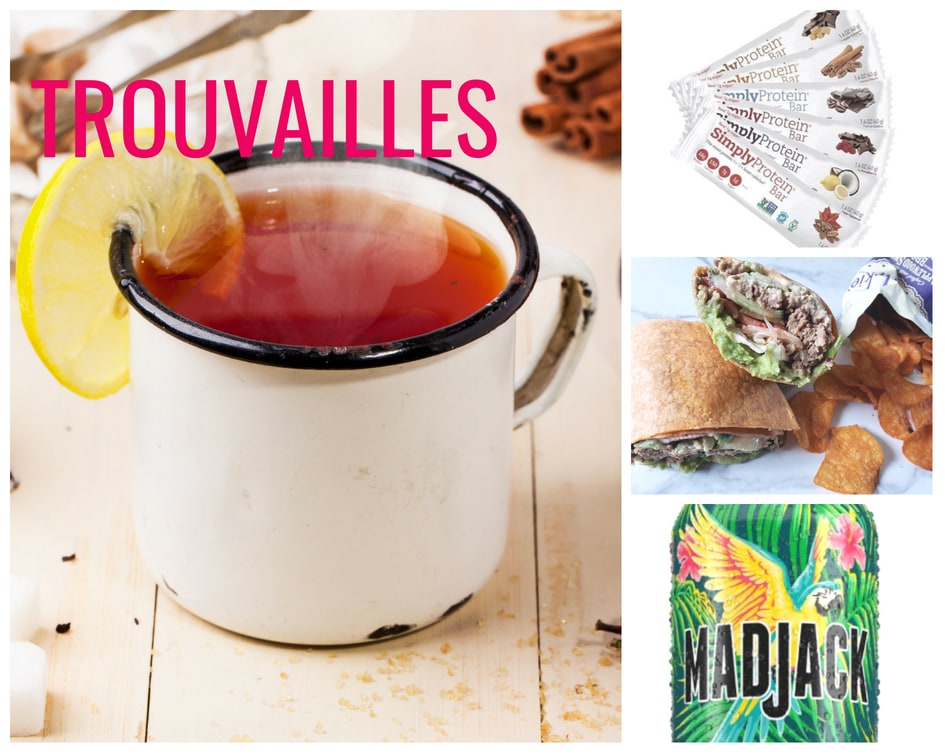 Trouvailles du mercredi : Cocktail, thé, lecture, sandwich et protéines !