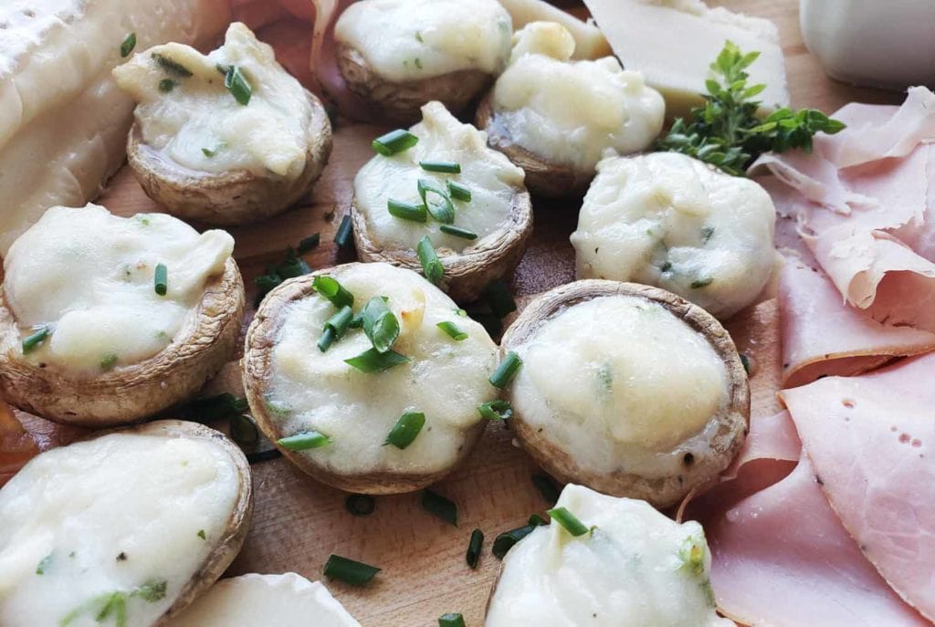 Recette de champignons farcis au chèvre inspirée de la Loire ! Cinq Fourchettes
