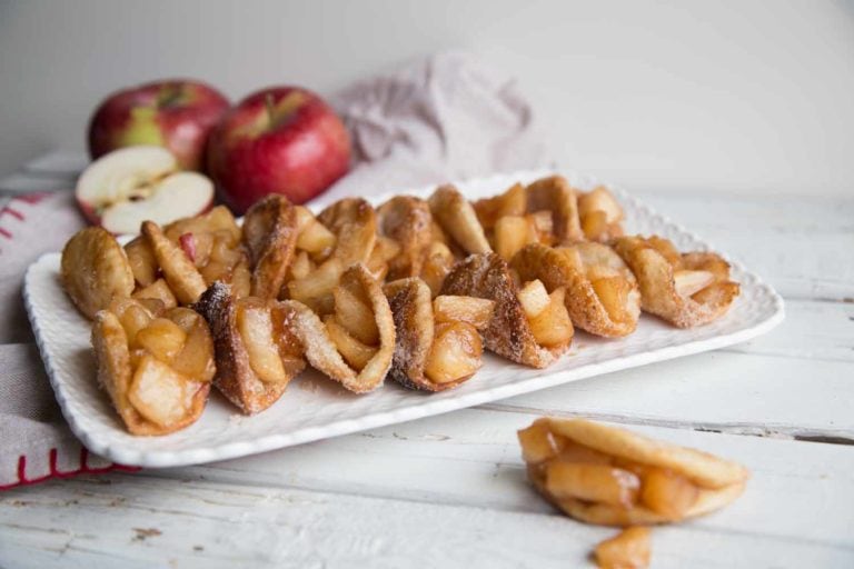 Dessert facile : Mini taco sucré aux pommes Cinq Fourchettes