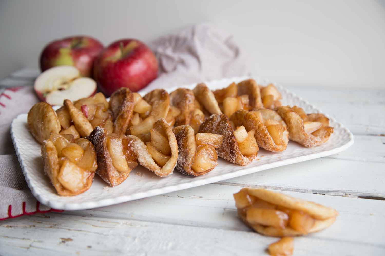 Dessert facile : Mini taco sucré aux pommes Cinq Fourchettes