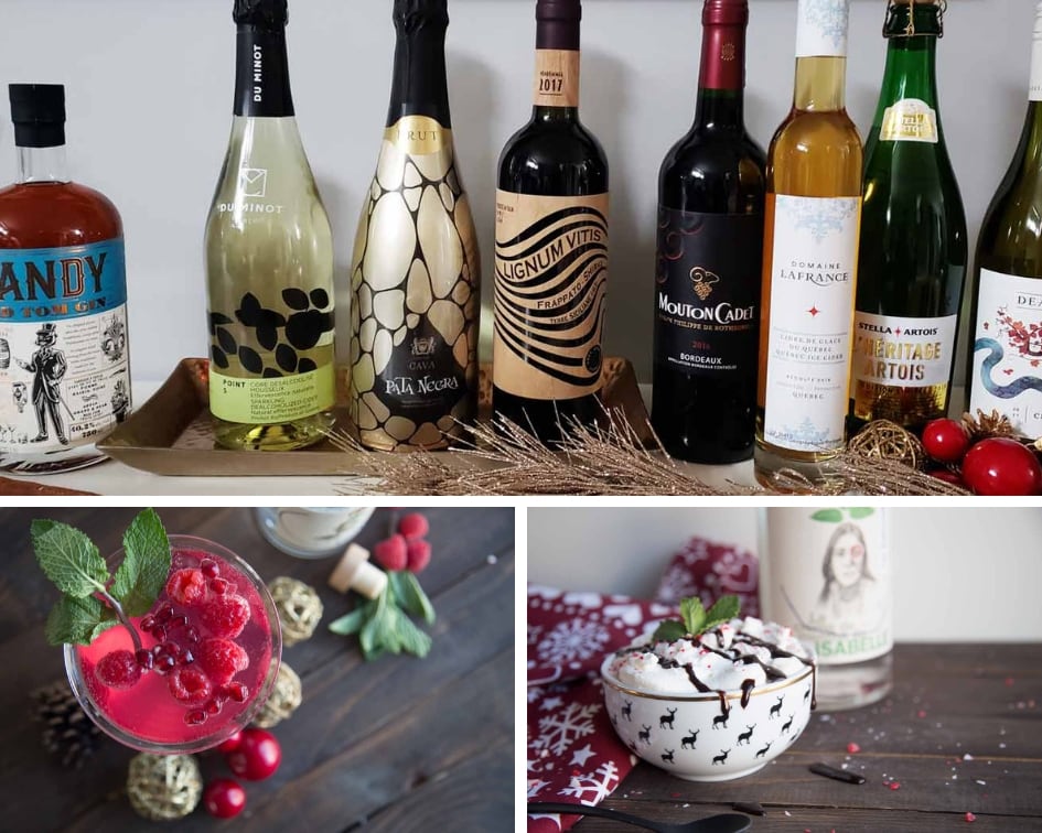 10 suggestions d'alcool pour les Fêtes + 2 recettes de cocktail Cinq Fourchettes