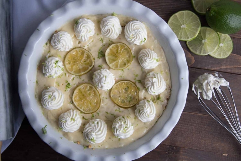Tarte à la lime SANS CUISSON Cinq Fourchettes
