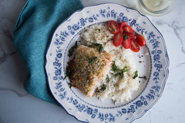 Saumon en croûte fromagée - prêt en moins de 30 minutes Cinq Fourchettes