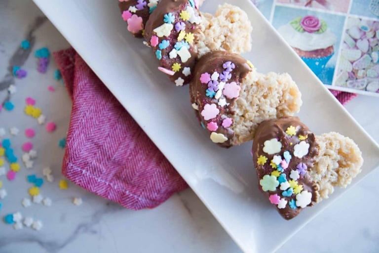 Saint-Valentin : Coeur de Rice Krispies Cinq Fourchettes