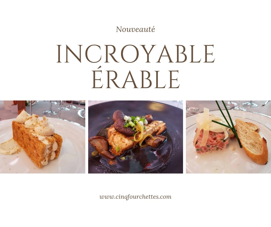 Un nouveau livre à faire saliver : Incroyable érable ! Cinq Fourchettes