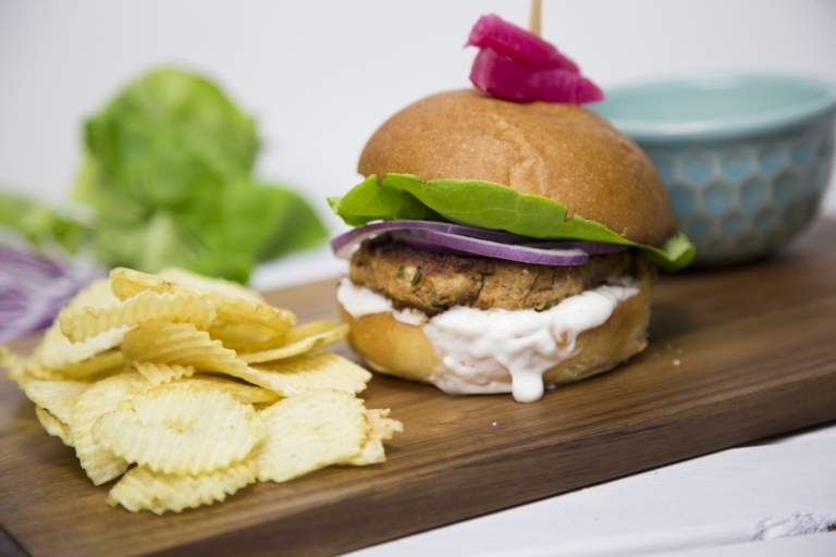 Burgers de poulet à l'indienne Cinq Fourchettes