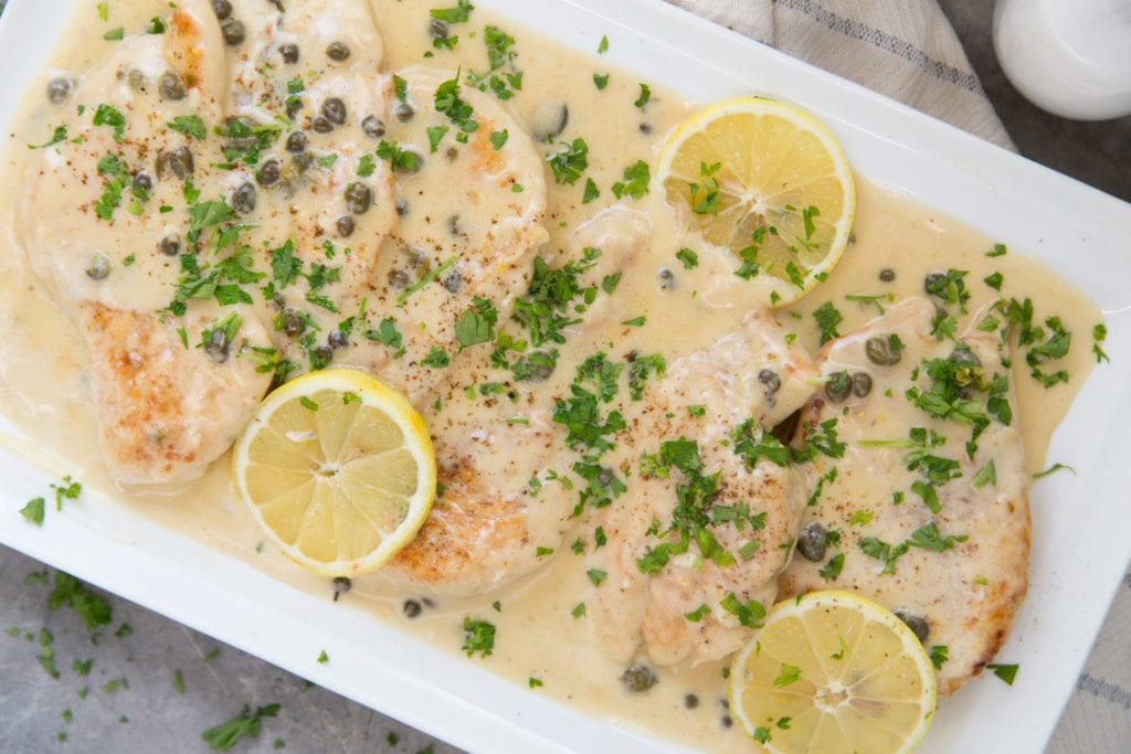 poulet piccata citron Cinq Fourchettes