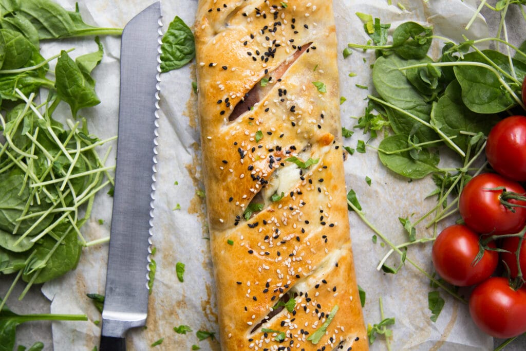 stromboli prosciutto fromage pizza Cinq Fourchettes recette