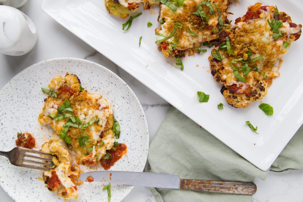 chou-fleur parmigiana Cinq Fourchettes recette