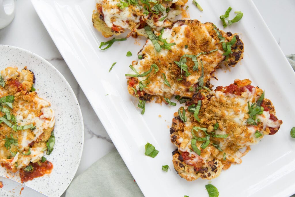 chou-fleur parmigiana Cinq Fourchettes recette